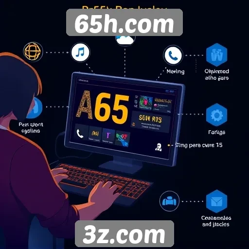 Características da interface do usuário no 65h.com